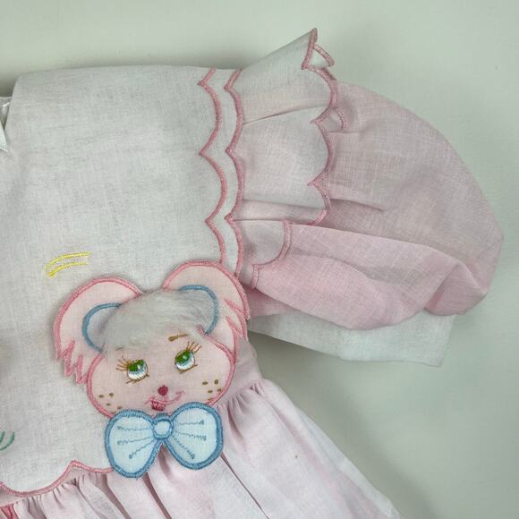 Vintage Narci Stell Pink Ruffle Romper 3T NWT - Picture 3 of 10